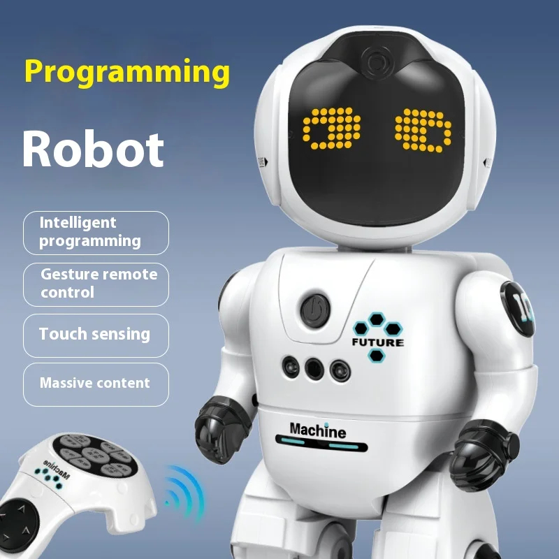 Le Neng K46  Programming Robot Early  AI  Interactive Companion Remote Control Toy Singing Dancing Robot - Image 3