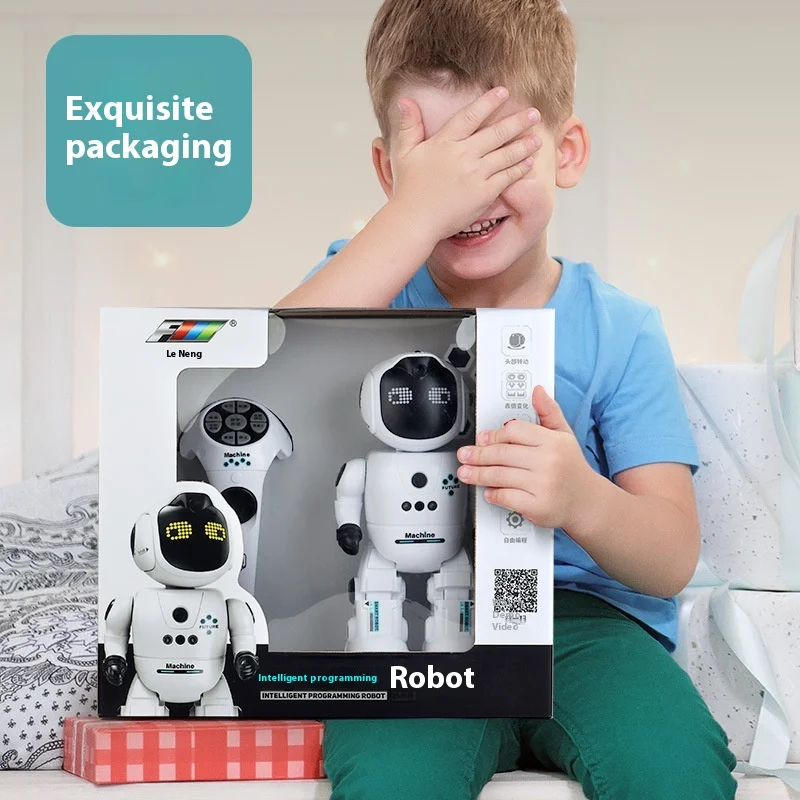 Le Neng K46  Programming Robot Early  AI  Interactive Companion Remote Control Toy Singing Dancing Robot - Image 5