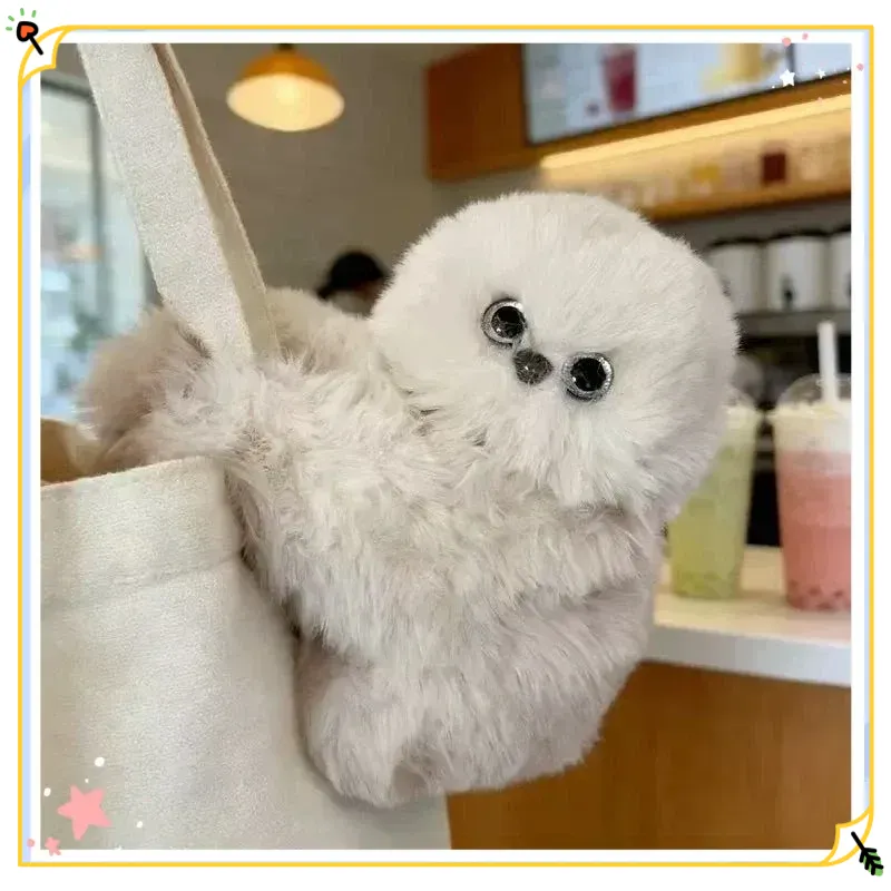 Mirumi Ai Electric Stuffed Owl Plush Toy Interactive Turn Head Singing Repeat Speech Soft Fluffy Bag Charm Home Decor For Adult - Image 3