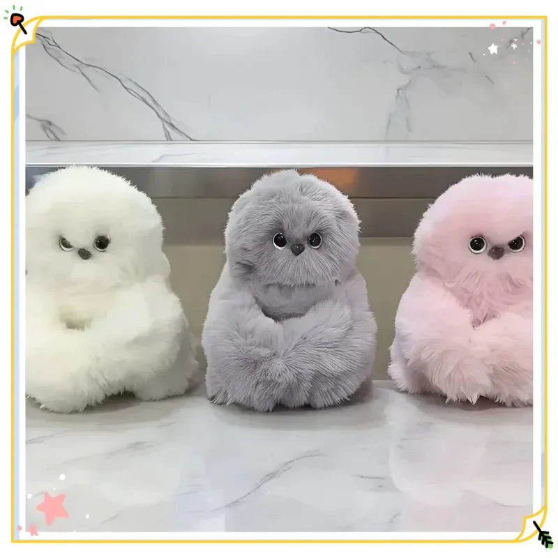 Mirumi Ai Electric Stuffed Owl Plush Toy Interactive Turn Head Singing Repeat Speech Soft Fluffy Bag Charm Home Decor For Adult - Image 5