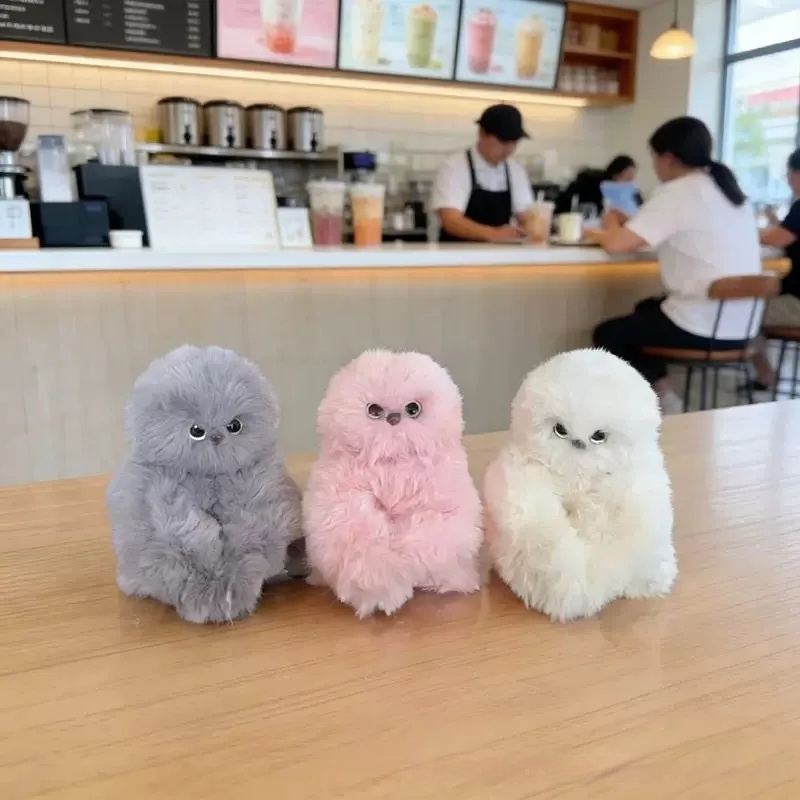 Mirumi Interactive Plush Toy Bag Charm Rechargeable Touch Sound Sensors Nodding Tilting Companion Hobby Gift - Image 4