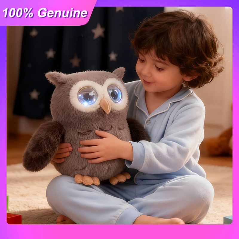 New 100%Genuine Ai Intelligent Toy Overseas Edition Voice Conversation Owl Double Eyed Emotions Wifi Interaction Accompany Doll