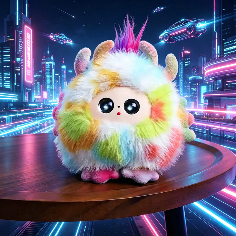 New 2026 AI Plush Toy W/Smart Voice&LED Eyes, Voice Dialogue Early Educational & Intellectual E-Pet open up fun life W/Tuya App - Image 3