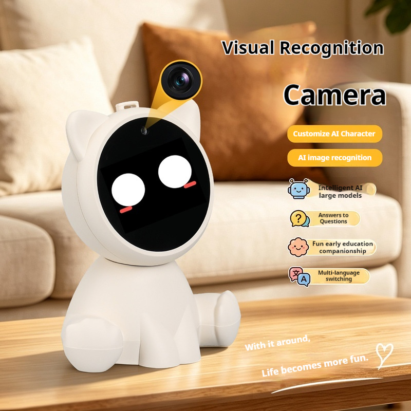 New Smart Ai Desktop Pet Robot Voice Interactive Chat Companion Multilingual Intelligent Assistant For Home Office Desktop Use