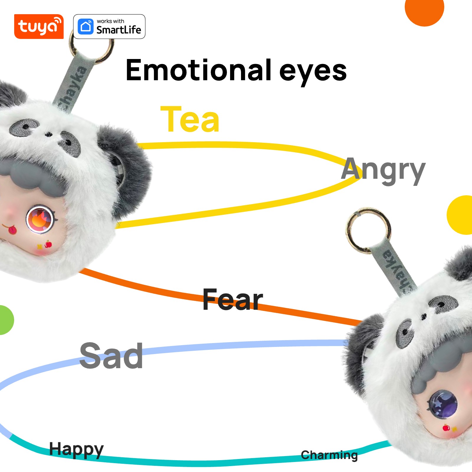 Panda: Tuya Smart Al Plush Robot Perfect Gift-W/Interactive Eyes and Voice Control, Perfect for Kids Gift/Smart Home - Image 5