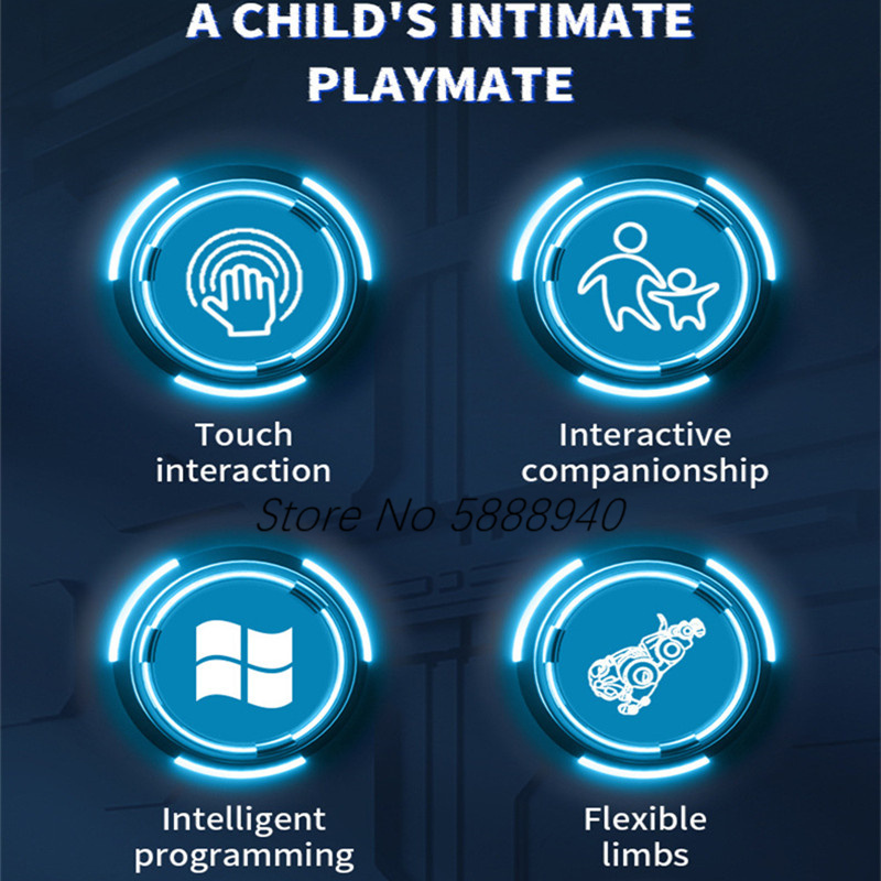 Parent-Child Interaction Touch Sensing Remote Control Robot Dog Bulldog Flexible Limbs Auto Demo Intelligent Pet AI RC Toy Dogs - Image 5