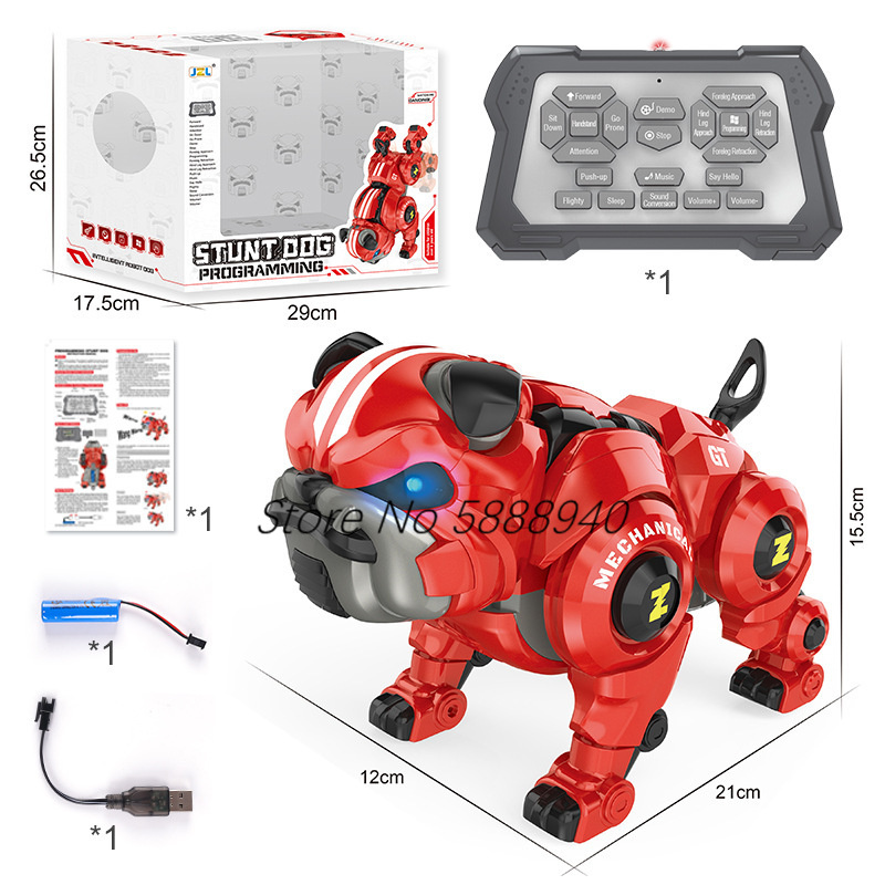 Parent-Child Interaction Touch Sensing Remote Control Robot Dog Bulldog Flexible Limbs Auto Demo Intelligent Pet AI RC Toy Dogs - Image 6