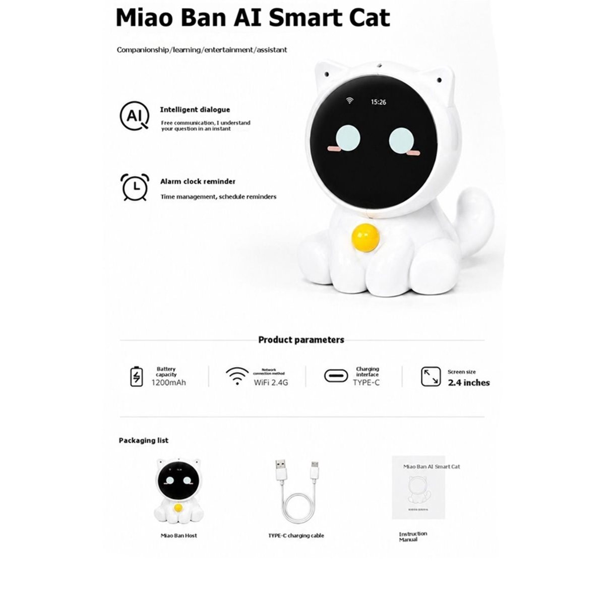 PHONE & GEAR Echo Ear AI Robot AI Companion Chatbot Emotional Interactive Companion Learning Education AI Assistant Gift for Child - Image 5