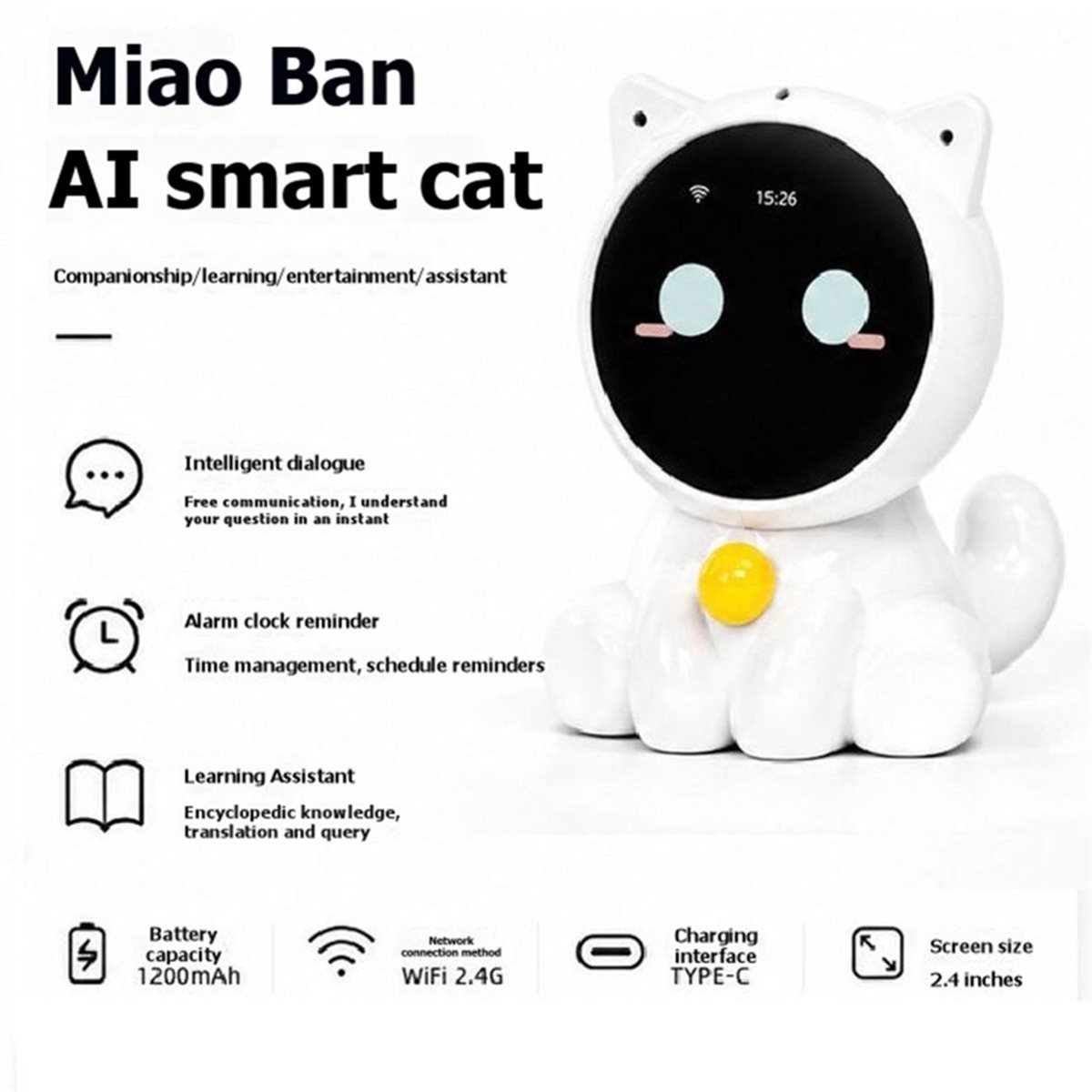 PHONE & GEAR Echo Ear AI Robot AI Companion Chatbot Emotional Interactive Companion Learning Education AI Assistant Gift for Child - Image 6