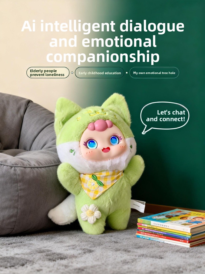 Plush toy ai intelligent machine voice conversation emotional company elderly child doll ai electronic pet bluetooth wifi
