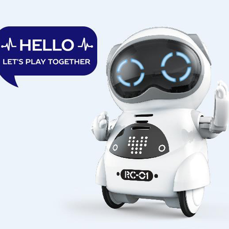 Pocket Robot Talking Interactive Dialogue Voice Recognition Record Singing Dancing Telling Story Mini Robot Toy - Image 4