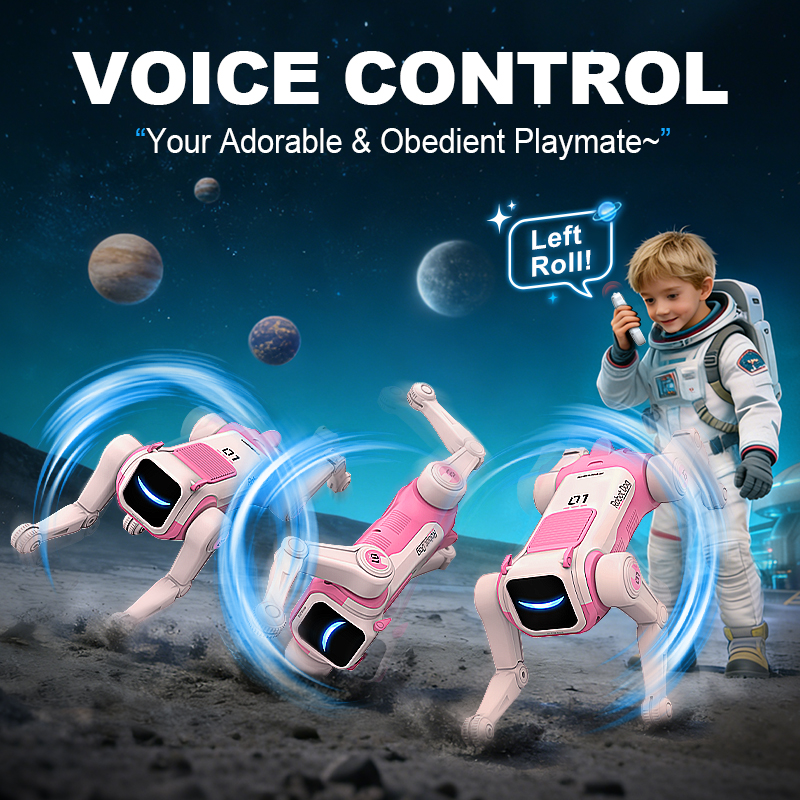 RC Mechanical Dog Intelligent AI RC Robot Dog Voice Command Programmable Singing Dancing Electronic Stunt Bionic Smart Robot Dog - Image 6