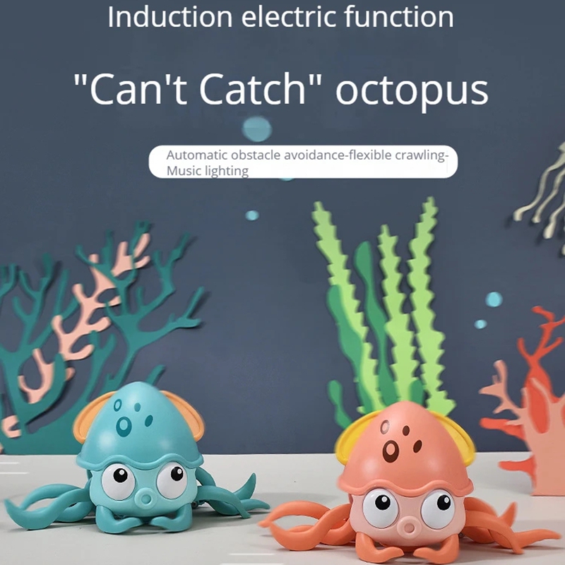 Rechargeable Dancing Squid with Light & Music & Induction Lying Flat, Electric Dancing Octopus Toddler Interactive Toy Gifts - Image 4