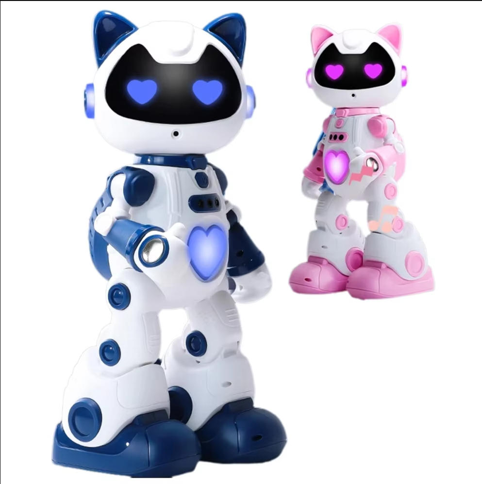 Remote?Controlled Walking Dancing Robot Toy, LED Light Rechargeable Play Toy for Teen Boys Holiday Gifts