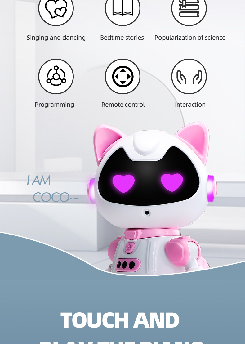 Remote?Controlled Walking Dancing Robot Toy, LED Light Rechargeable Play Toy for Teen Boys Holiday Gifts
