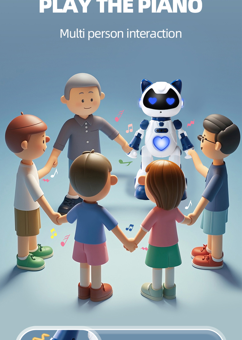 Remote?Controlled Walking Dancing Robot Toy, LED Light Rechargeable Play Toy for Teen Boys Holiday Gifts - Image 3