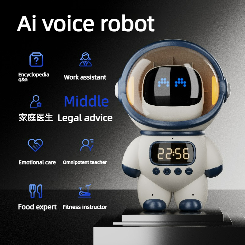 Smart AI Toy, WiFi & Bluetooth Speaker, Chinese-English Communication & Encyclopedia Q&A, an Excellent Teacher for Kids