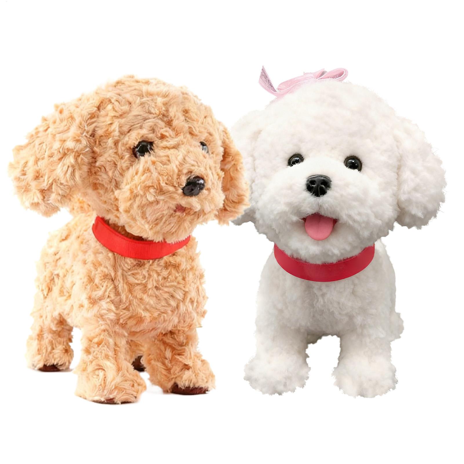 Smart Robot Dog Realistic Plush Soft Toy Touch Sensing Ai Robot Dog With Voice Mimic For Kids Boys Girls New Year Birthday Gifts