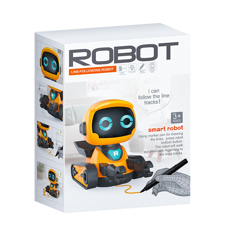 Smart Robot Toy For Early Education Track Drawing Cute Fun Sound Effect Children - Image 5