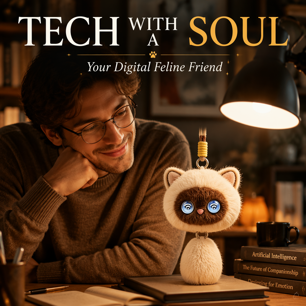 Smart Voice Recognition AI Cat Plush Pendant Emotional Interaction Companion Robot Soft Fluffy Keychain Interactive Electronic - Image 5