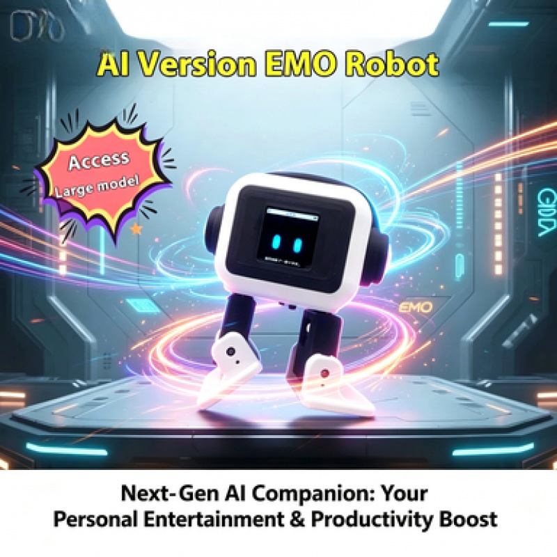 The Hot AI Desktop Has Upgraded The EMO Robot. Artificial Intelligence Technology Toys. Voice Interactive Chat Dancing Robot. - Image 4