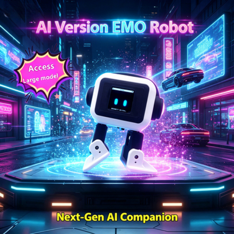 The Hot AI Desktop Has Upgraded The EMO Robot. Artificial Intelligence Technology Toys. Voice Interactive Chat Dancing Robot. - Image 5
