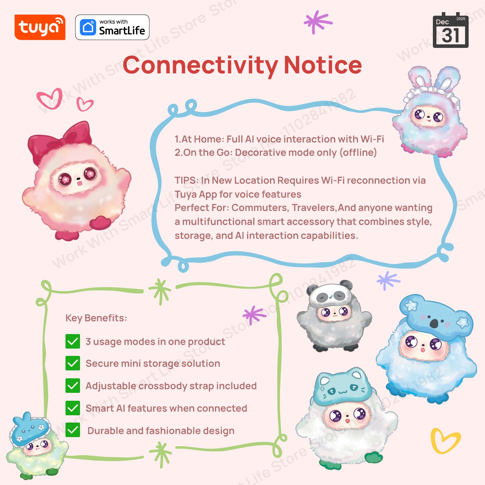 Tuya NEW LAUNCH! Mystery Box AI Robot Perfect Gift |3 in 1 Emotional Companion Smart Voice LED Eyes Interactive E-Pet Rechargeable - Image 6