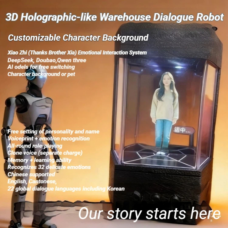 XIAOZHI Customizable 3D Bionic AI Hologram Robot Chamber Interactive Emotional Companion With Custom Character For Home Comfort - Image 3