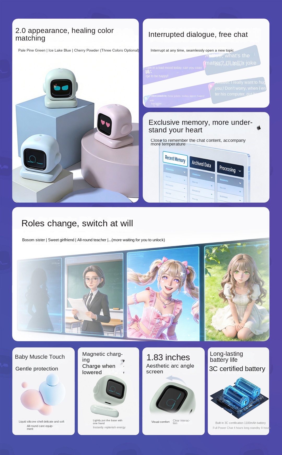 Zhizhi Chicken Xiaozhi AI Robot Intelligent Electronic Pet Dialogue Translation Children - Image 4