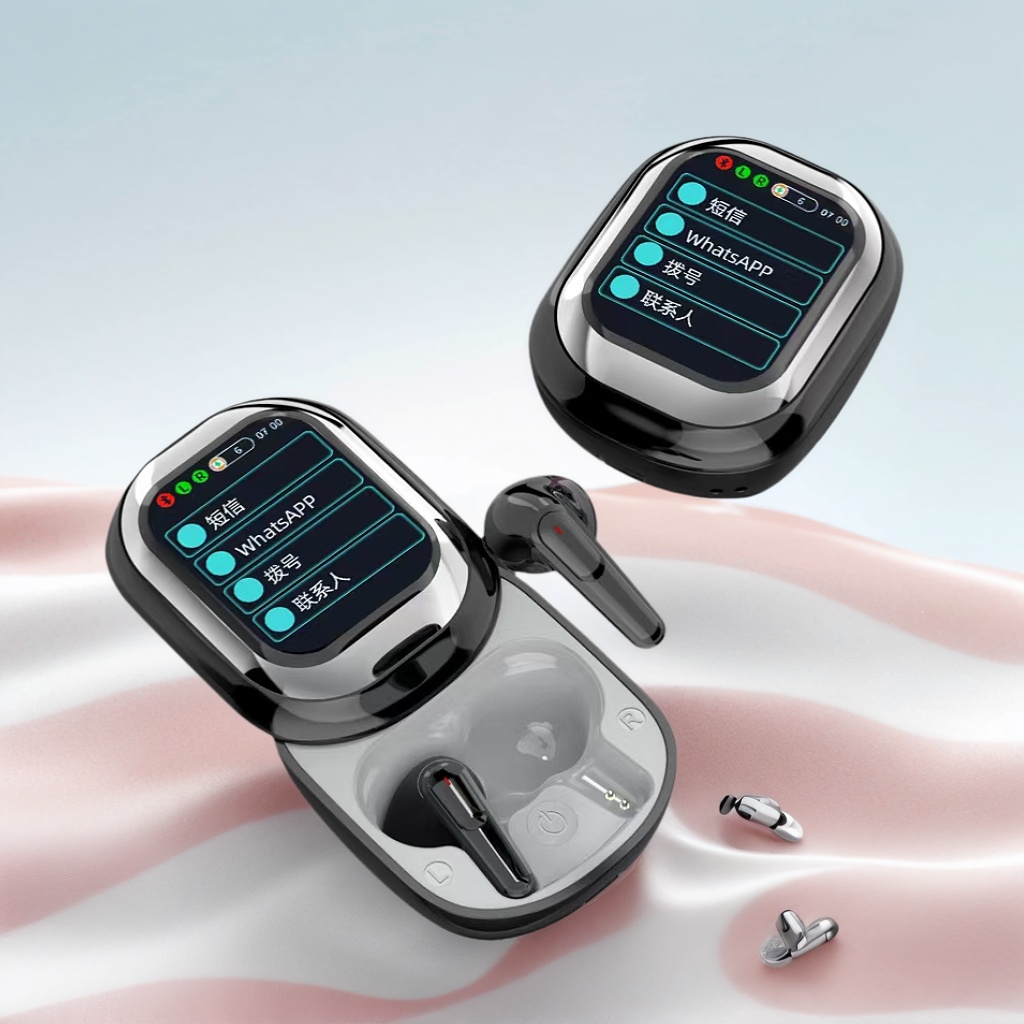 2025 new arrival AI translation slider wireless bluetooth headset slider design touch screen no delay noise reduction long battery - Image 3