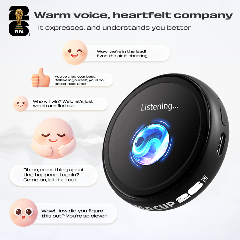 2026 FIFA World Cup FIFA F26E05 Round Badge AI Translator Real-Time Voice Translator Offline Translation Portable Pin Translator - Image 5