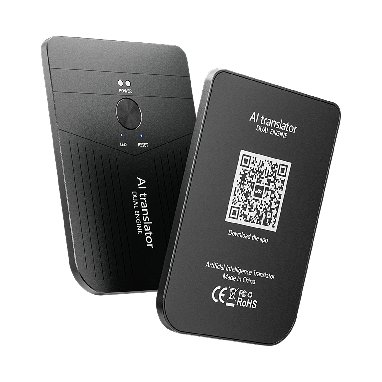 AI Magnetic Translator Rechargeable Multilingual Electronic Dictionary BT5.0 Ultra-Thin Real-Time Translator for Office Business