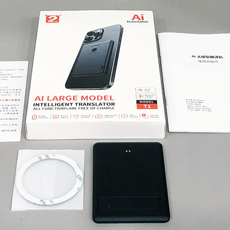 AI T1 Translator 144 Online Languages / 16 Offline Languages Magnetic Phone Mount Real-time Video Calls and Offline Mode - Image 3