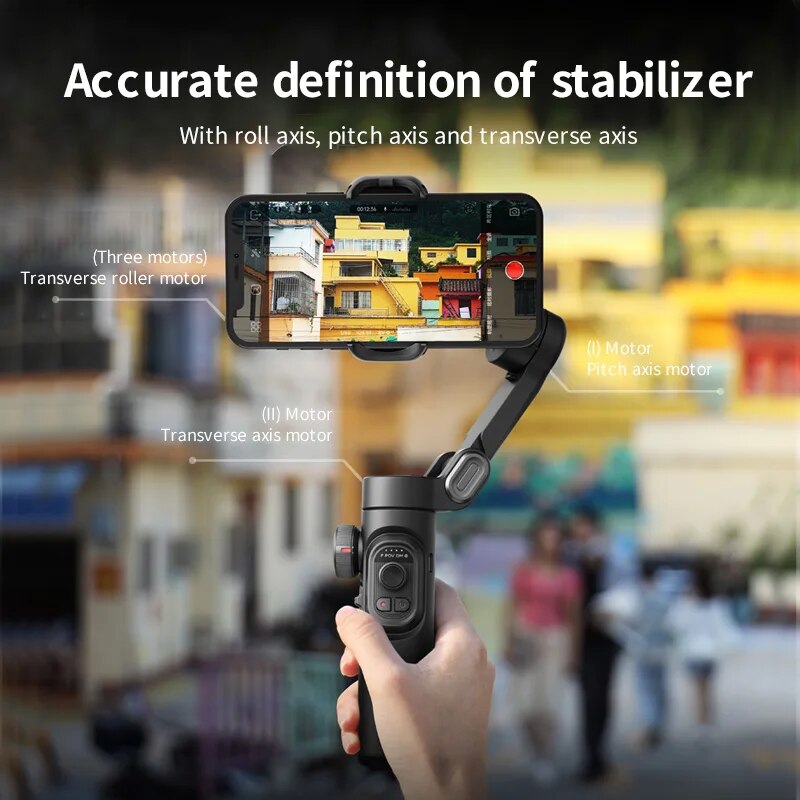 AOCHUAN 3-Axis Handheld Gimbal Stabilizer Smart XE for Smartphone for iPhone Android AI Face Tracking TikTok Vlog