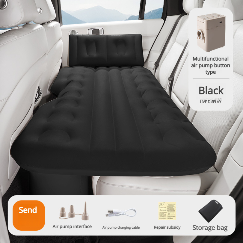 Car Rear Automatic Travel Mattress Air Mattress Bed Portable Intelligent AI Inflatable Bed For Sleeping In The Car - Image 4