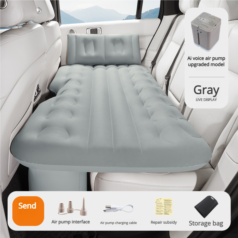 Car Rear Automatic Travel Mattress Air Mattress Bed Portable Intelligent AI Inflatable Bed For Sleeping In The Car - Image 5