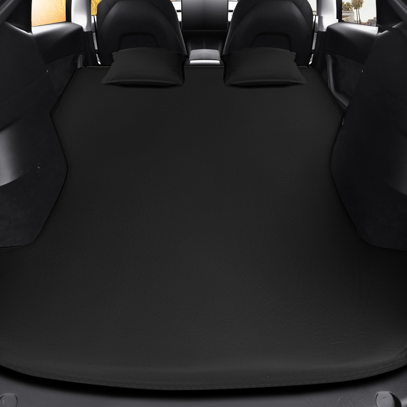 For Tesla Model 3 Model Y / YL 2026-2017  Inflatable Air Mattress Outdoor Camping Inflatable Special Suede Fabric Car Travel Bed