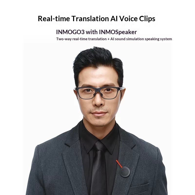 INMO Collar Speaker with INMO GO3 Real-time Dialogue Translation AI Onomatopoeia Dialogue AI Onomatopoeic Speech System - Image 3