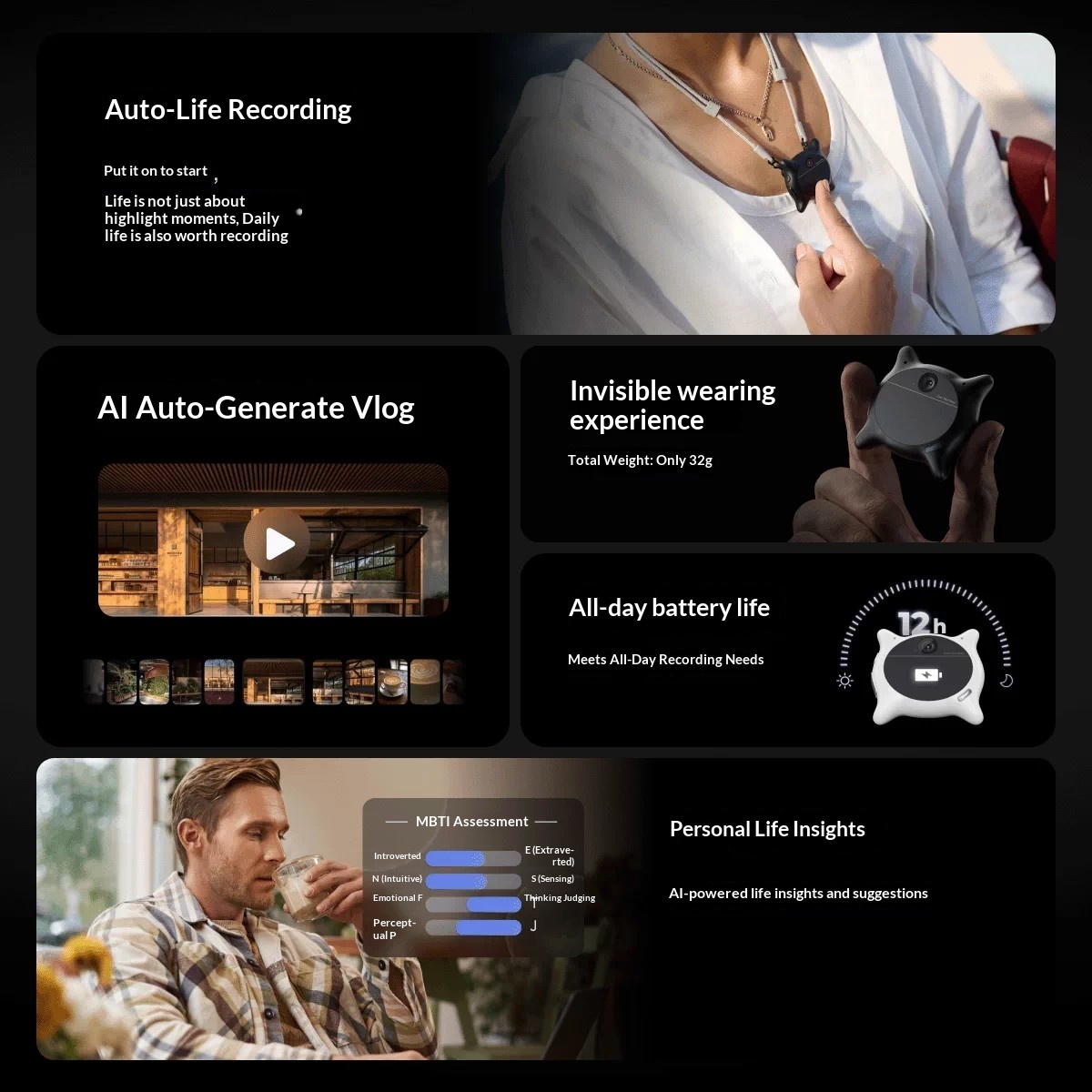 Looki L1 Smart Robot Automatic Recording Of Life Robot AI Automatically Generates Vlog State Perception Life Perception - Image 5