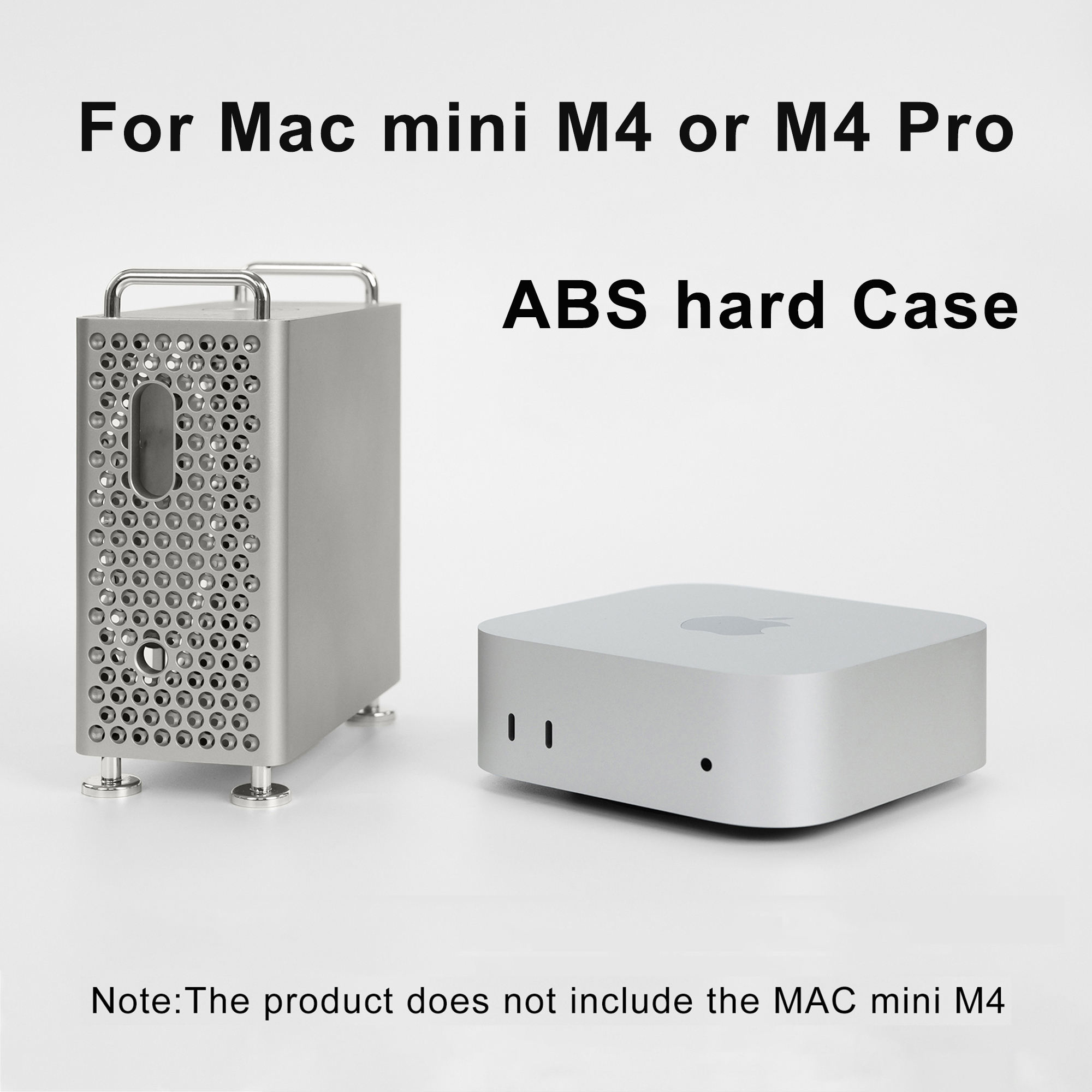 Portable Protective Bag for Apple Mac Mini M4 Pro 2024 Shockproof Storage ABS Hard Cover Anti-Scratch Protective Case For Mac