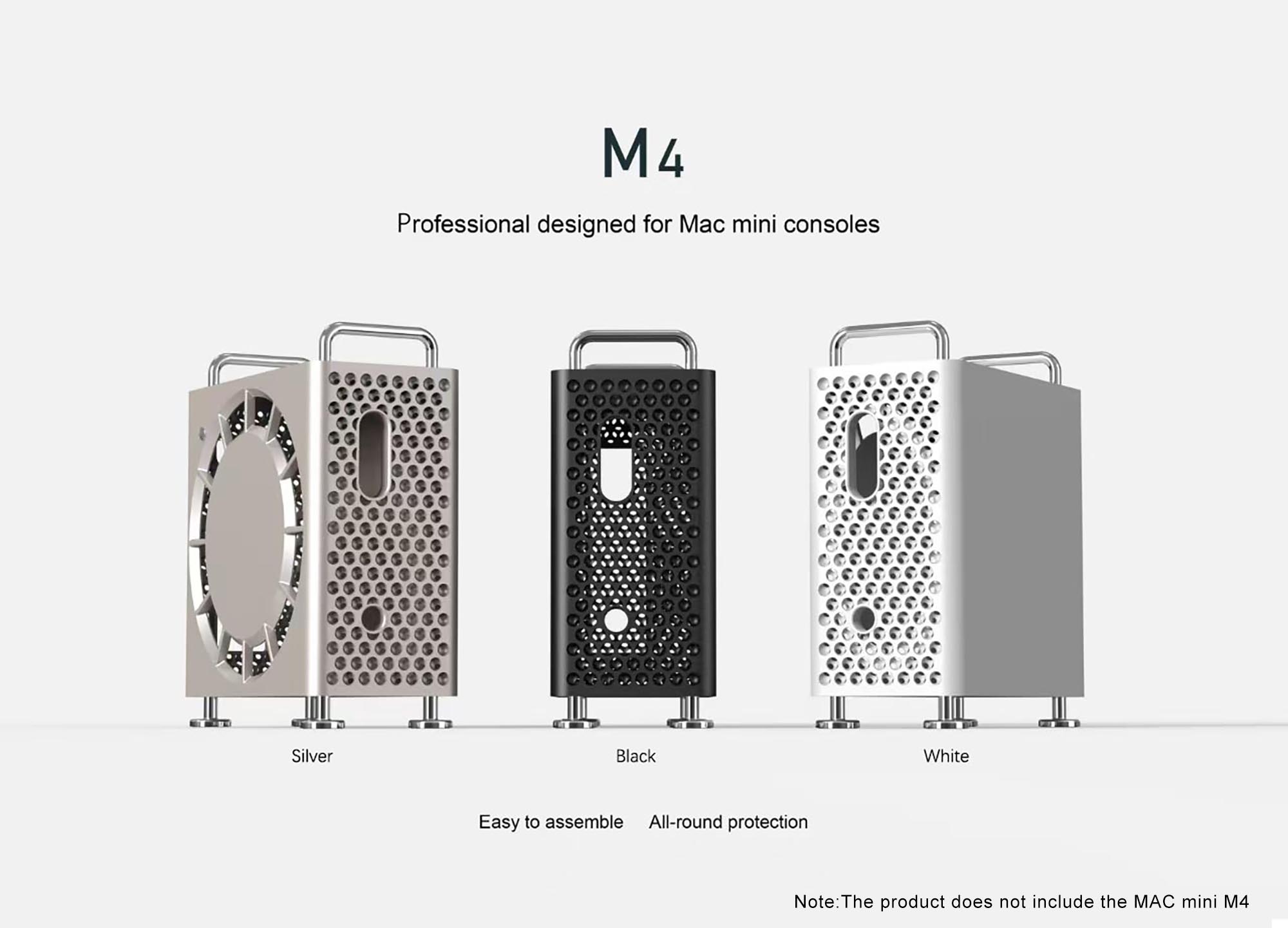 Portable Protective Bag for Apple Mac Mini M4 Pro 2024 Shockproof Storage ABS Hard Cover Anti-Scratch Protective Case For Mac