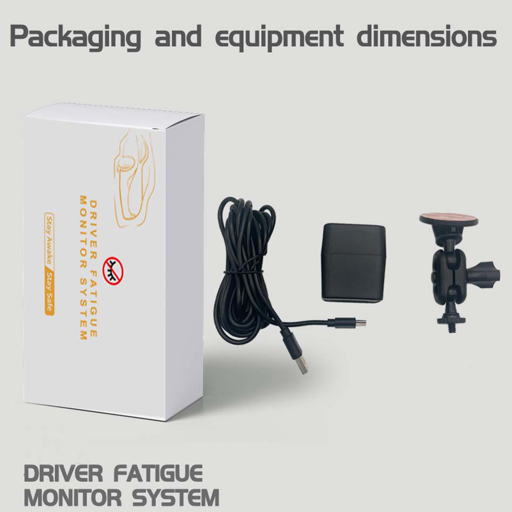 Real Time Driver Fatigue Monitor System AI Face Recognition Anti-Drowsiness Driving Alarm for Car Truck Safety Accessories - Image 5