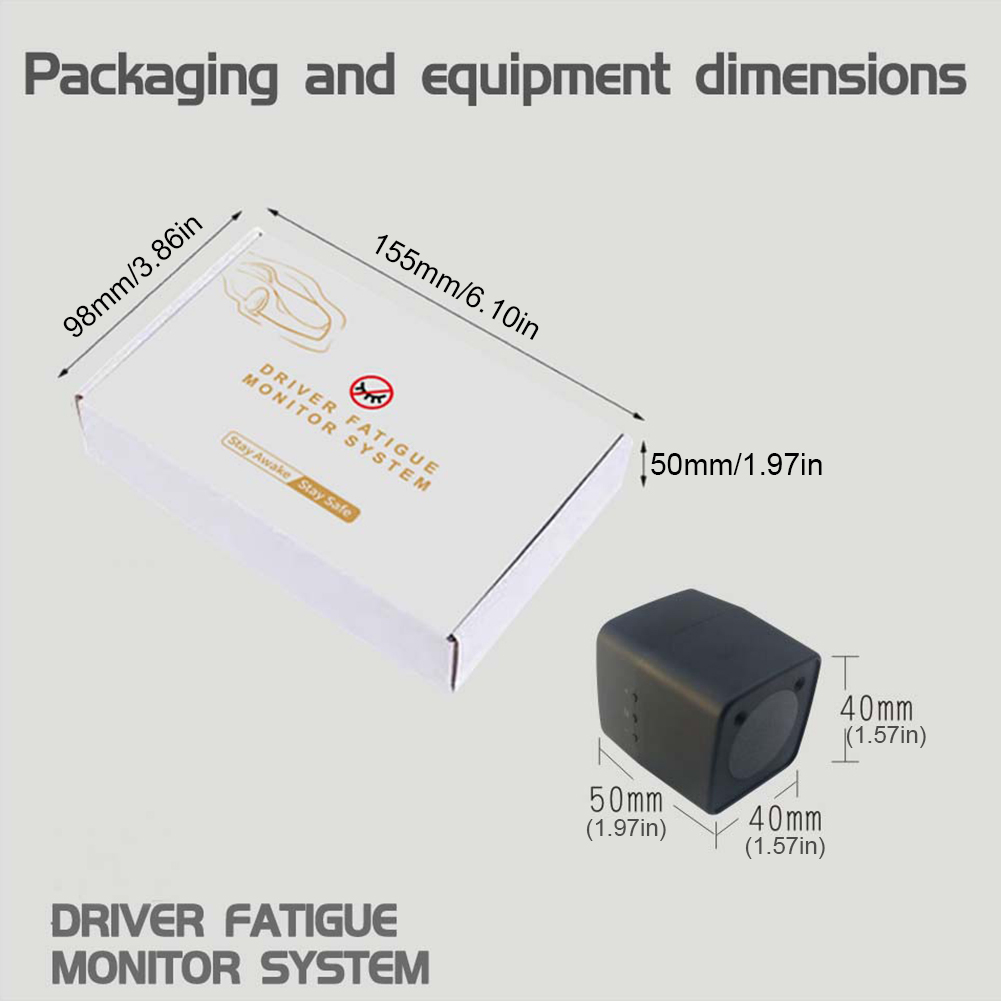 Real Time Driver Fatigue Monitor System AI Face Recognition Anti-Drowsiness Driving Alarm for Car Truck Safety Accessories - Image 6