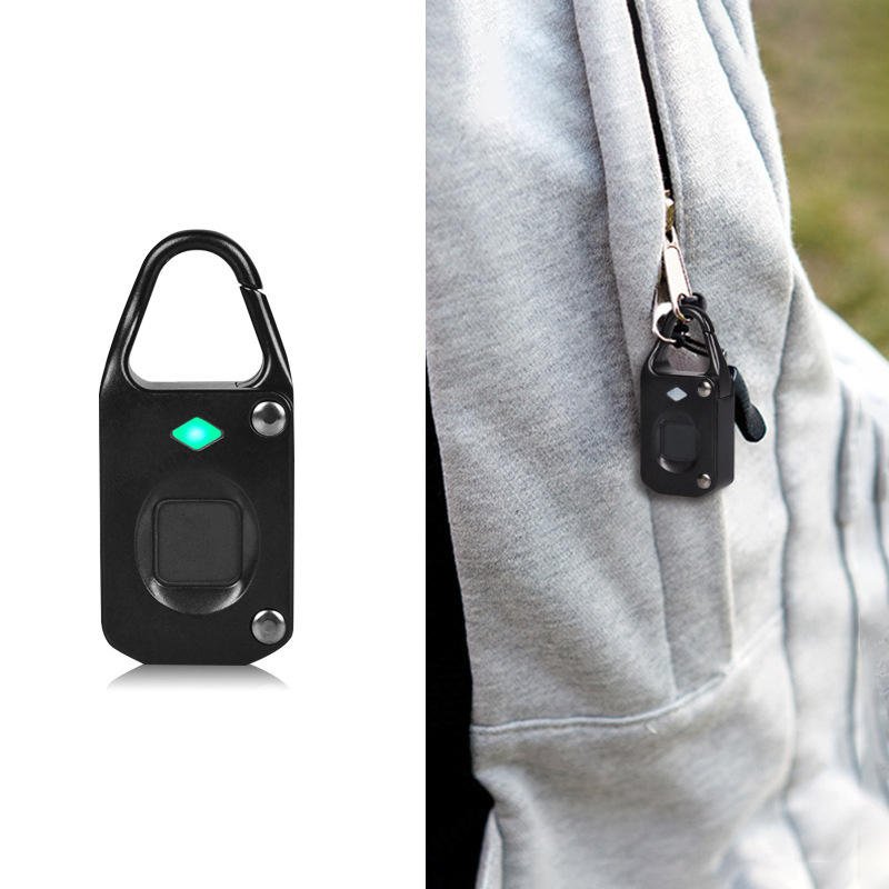 Tuya Bluetooth Mini Fingerprint Smart Padlock Keyless Anti-theft Luggage Case Lock For Gym Backpack Battery Padlock - Image 5