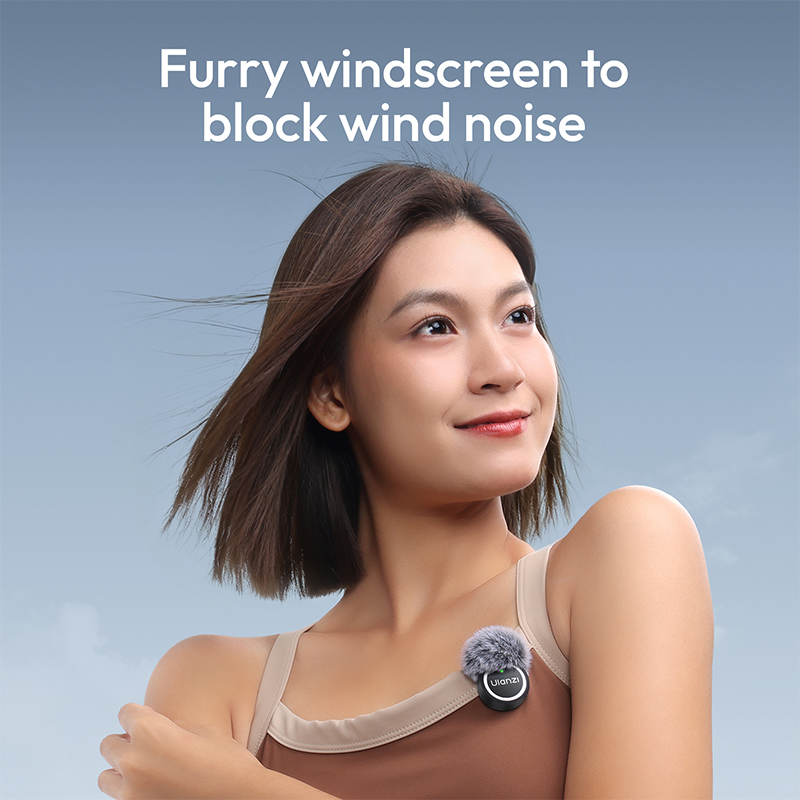 Ulanzi A21 Wireless Microphone AI Noise Reduction Magnetic Lavalier MIC for iPhone 17 16 15 for Live-Streaming Vlog Interview - Image 3