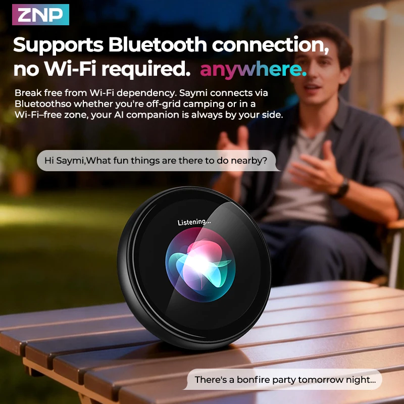 ZNP AI Badge Smart Interactive Companion for Adult?, AI companion Emotional Life Assistant, AI Translator Smart Digital Badge - Image 5
