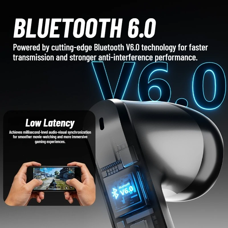 Zombies Cat Real Time Ai Translator Headphone Alloy Mecha Bluetooth 6.0 Earphone Immersive Stereo TWS Wireless Earbuds with APP - Image 5