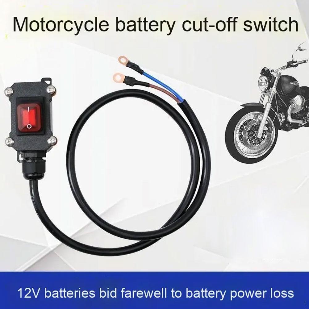 shop with crypto buy 30/50/100cm Universal Motorcycle Kill Switch 12V/24V Heavy Duty Battery Disconnect Cable Waterproof Power Cut off Switch pay with bitcoin