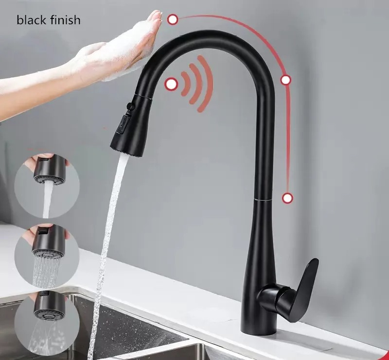 GEGVE Smart Touch Kitchen Faucets 304 Stainless Steel Removable Sensor Sink Faucet Part Tap Tap Mixer Kitchen Tap Brushed - Image 3