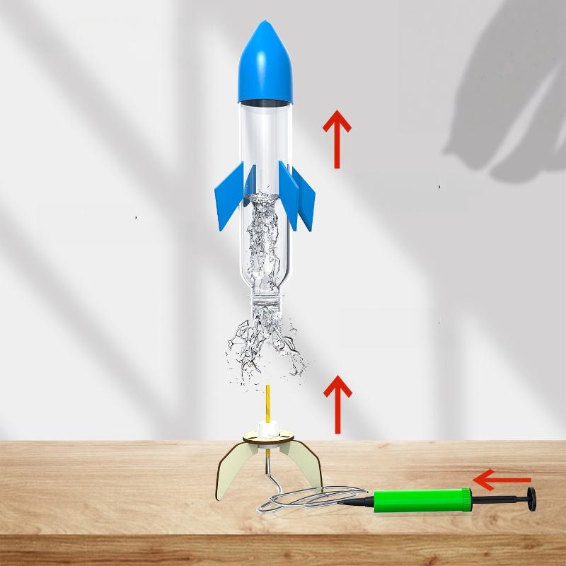 1 Set Water Splash Rocket Outdoor Water Play Toy DIY Rocket Sprinklers Toys For Gift DIY Science Experiment Kit & Education Model